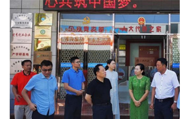 銀川市委常委、紀(jì)委書記、監(jiān)委主任劉智峰一行赴銀川伊百盛面對面問需求，實打?qū)嵔怆y題